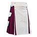 Blue Color Cotton Utility Kilt For Men
