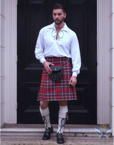 Royal Stewart Tartan Ghillie Outfit