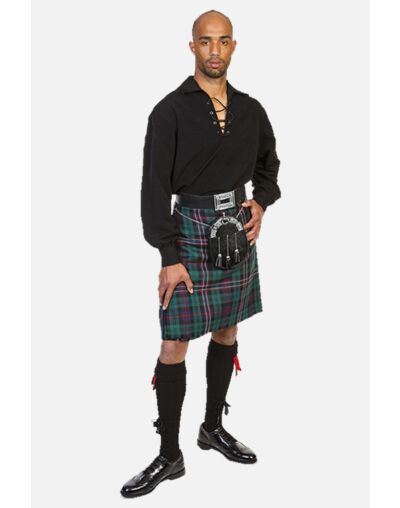 Scottish National Tartan Black Ghillie Casual Outfit